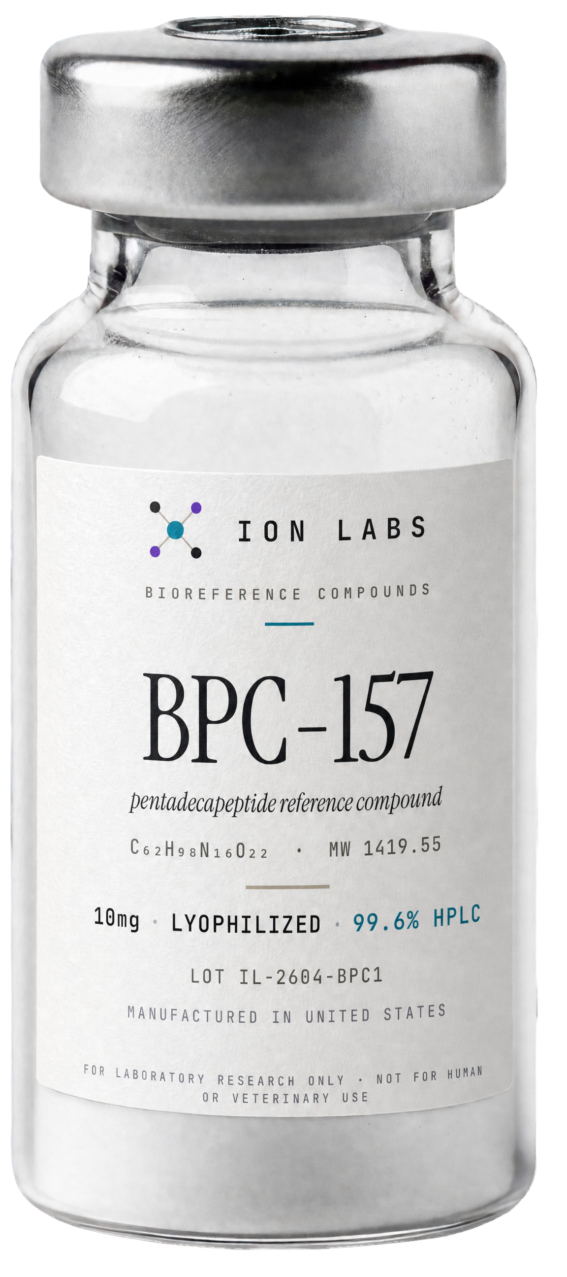 Ion Labs reference vial — BPC-157
